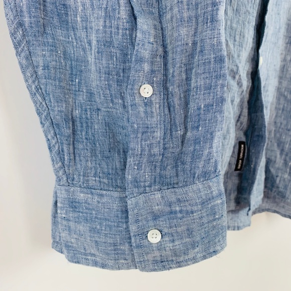 Michael Kors Mens Button Down Shirt 3XL 100% Linen - Picture 3 of 7